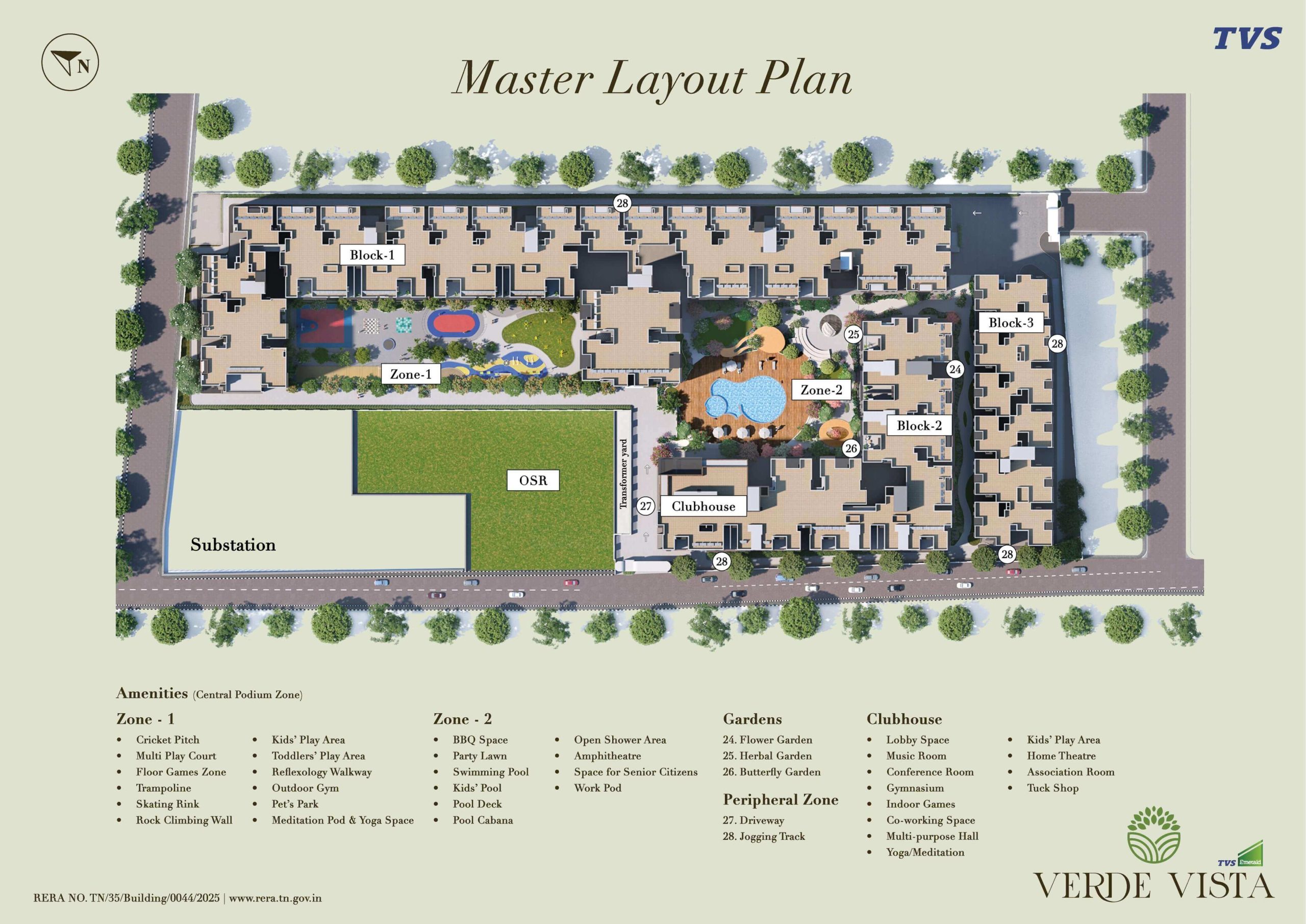 2 BHK floor plan